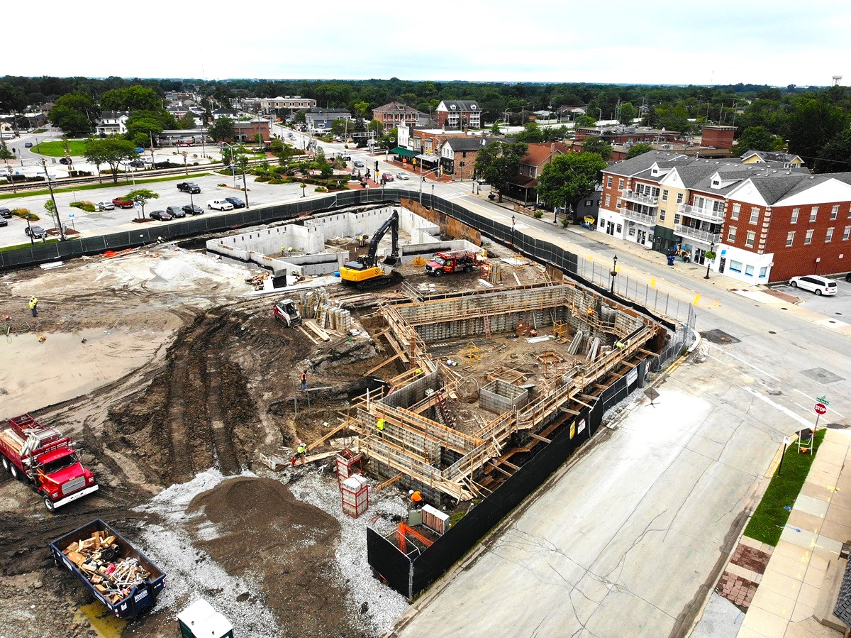 Harmony Square construction on July 16, 2024